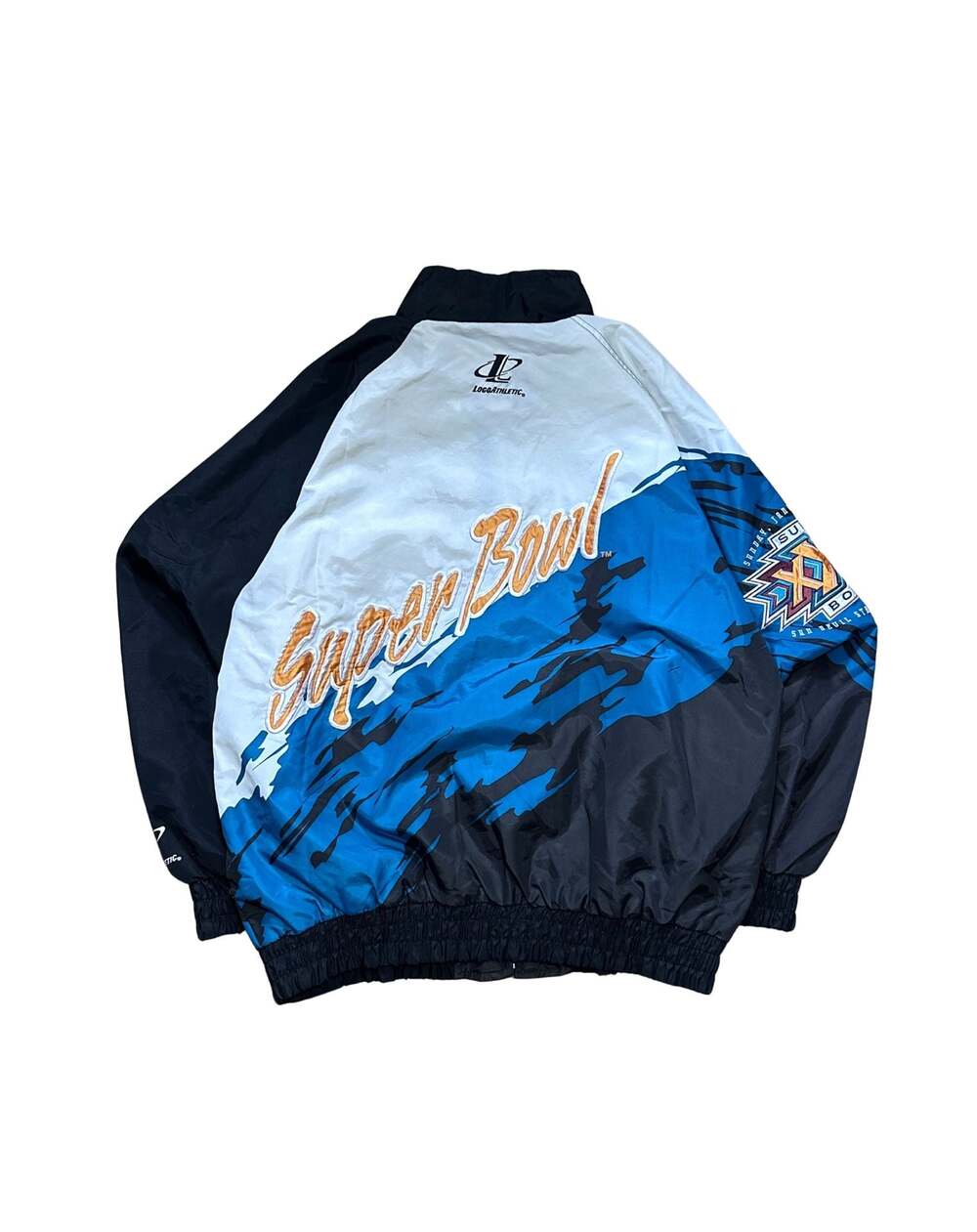 Vintage 1996 Logo Athletic NFL Super Bowl XXX Splash Windbreaker Jacket Size XL